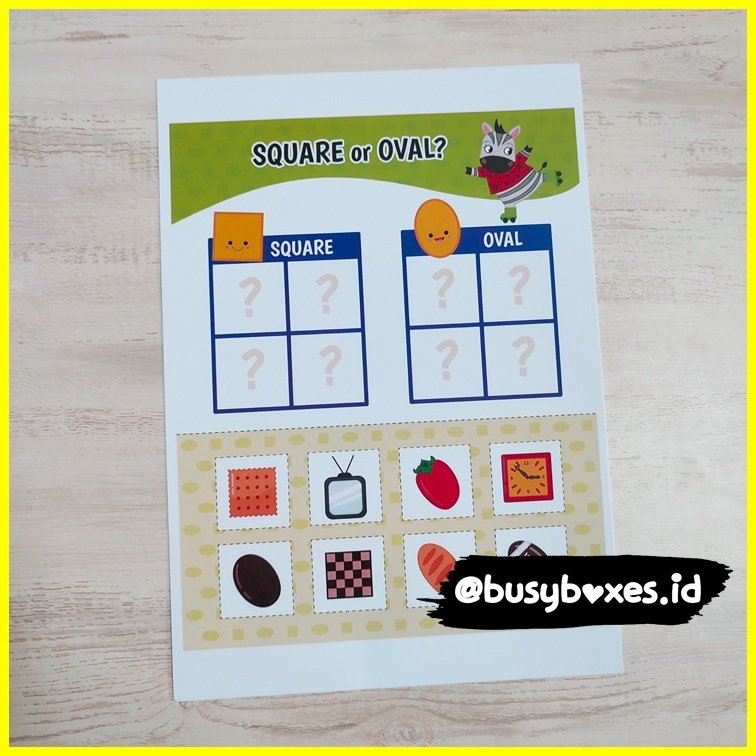 [busyboxes.id] Mainan Edukasi Aktivitas Menggunting dan Menempel TK / Worksheet Gunting Tempel