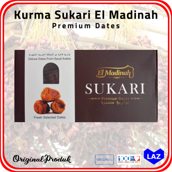 

[ 1 Box @ 500 Gr ] Kurma Sukari El Madinah Premium Dates
