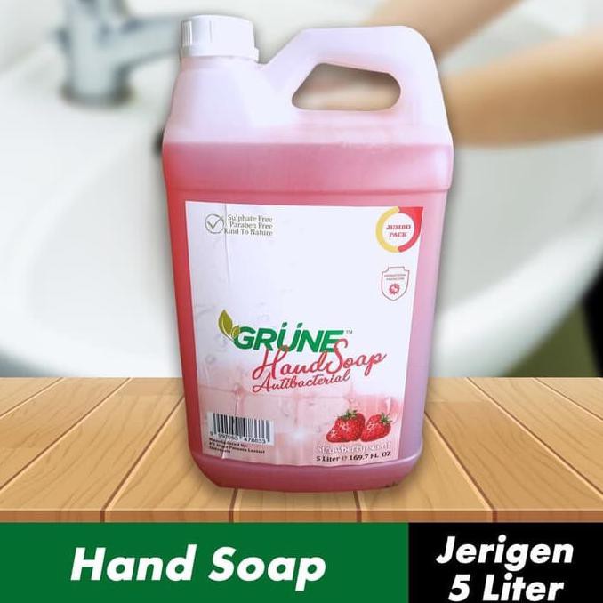 GRUNE - Liquid Handsoap / Sabun Cuci Tangan Antibakteri - 5 Liter