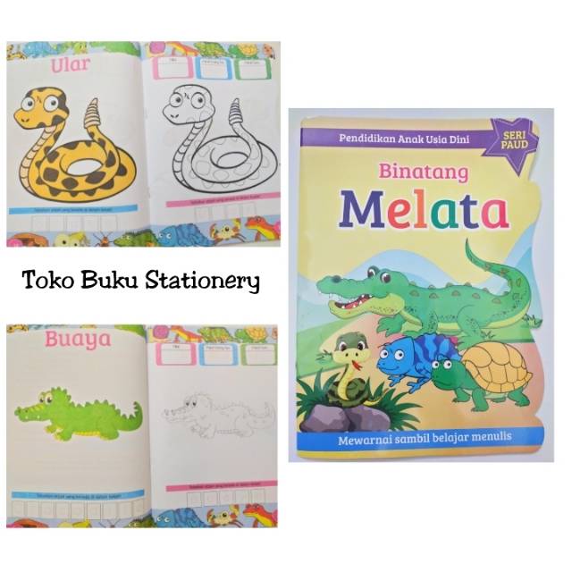 Buku Anak Mewarnai Seri Binatang / Kertas HVS Tebal