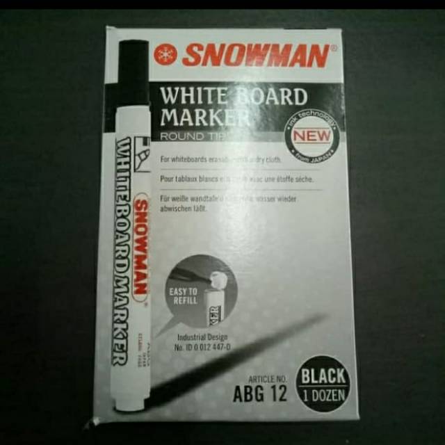 

Spidol snowman WHITEBOARD ABG 12