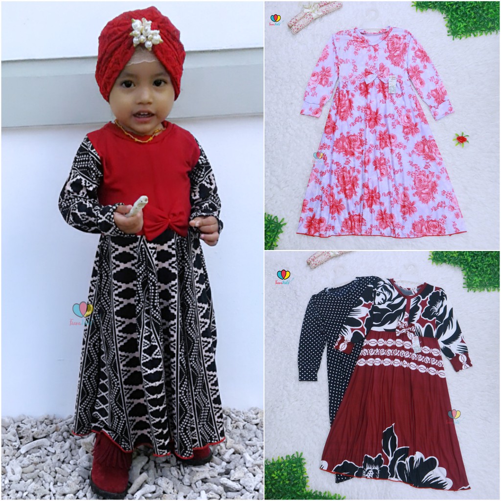 Gamis Pita Uk 6 7 Tahun Gamis Anak Baju Muslim Dress 