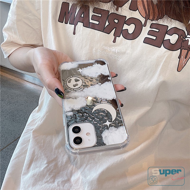 Soft Case Tpu Motif Langit Berbintang Untuk iPhone 11 12 13 Pro Max 7Plus 8Plus X XR XS Max SE 2020