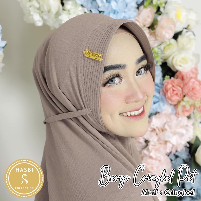 Maryam Bergo Pet cringkel Air Flow size M