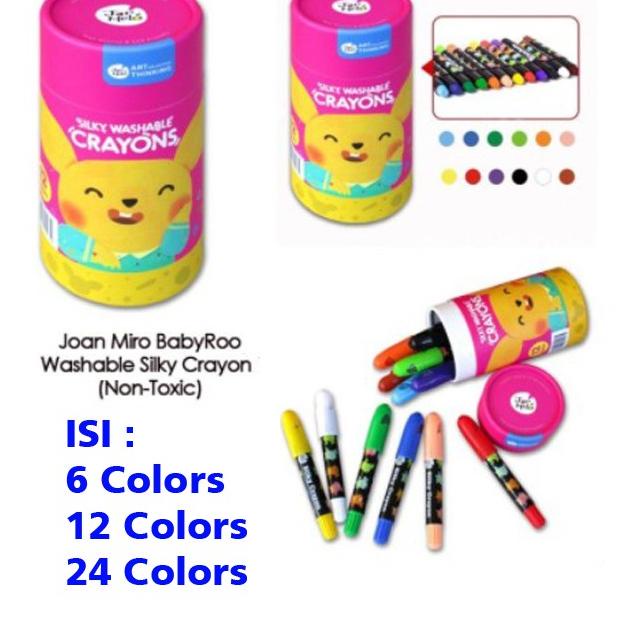 

ぺ Joan Miro Crayon| Baby Roo| Jar Melo Washable Silky Crayons .,.,.
