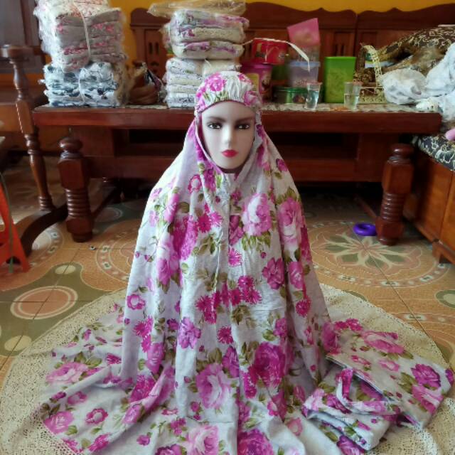 Mukena katun rajut bahan adem tidak.panas tidak nerawang tebal ORI by WHD semua gambar real pict.