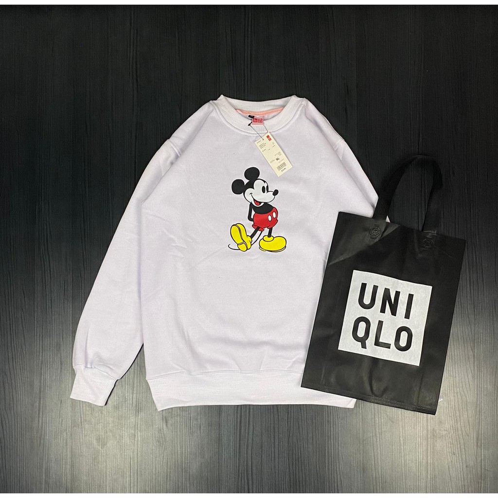 CREWNECK UNIQLO MICKY MOUSE