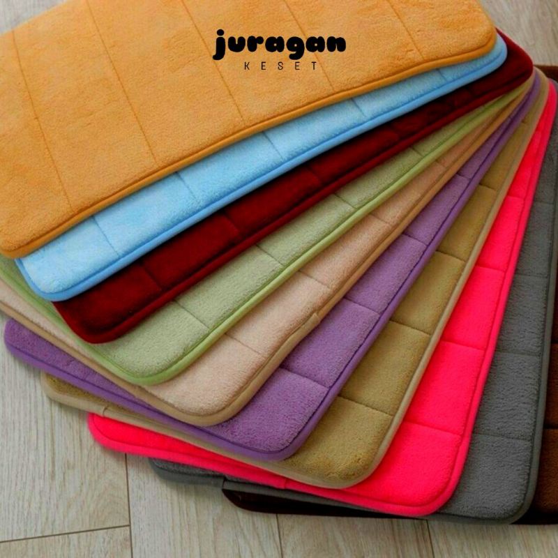 Keset Kaki Anti Slip 40X60CM Bahan Memory Foam / Keset