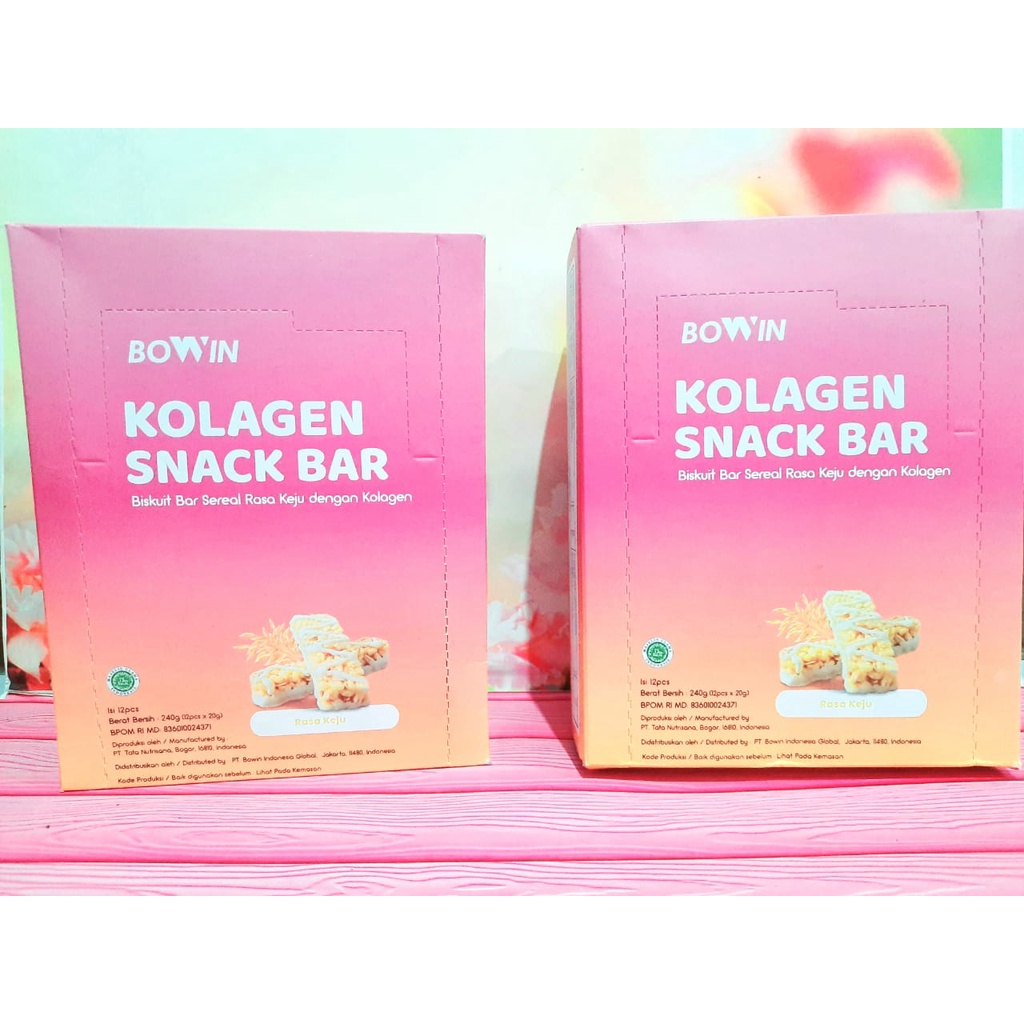 Jual Bowin Kolagen Snack Bar (12 Pc) Original BPOM 100% Indonesia ...