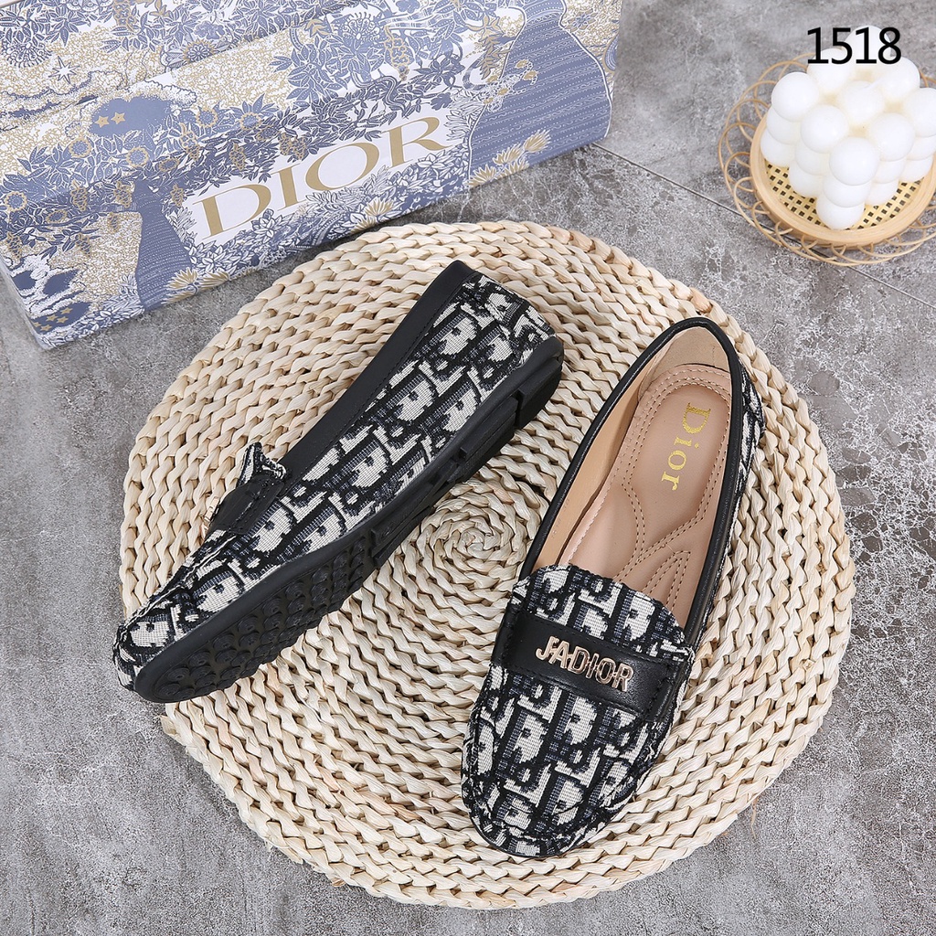 DR Ja'Dr Oblique Jacquard Flat Shoes #1518