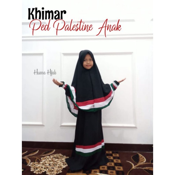 [HUSNA HIJAB] Kerudung Ped Palestine Anak / Kerudung Anak / Kerudung Palestina Anak