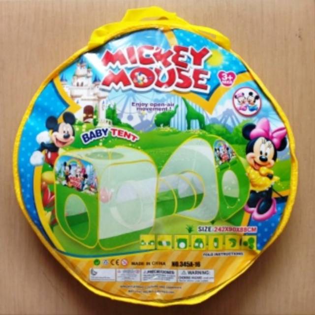 Mainan Tenda Terowongan Anak Karakter Cowo Cewe Model Pop Up Bisa Dilipat Lipat Masuk Tas Portable T