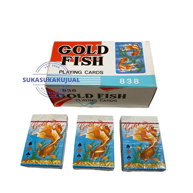Kartu remi gold fish 838