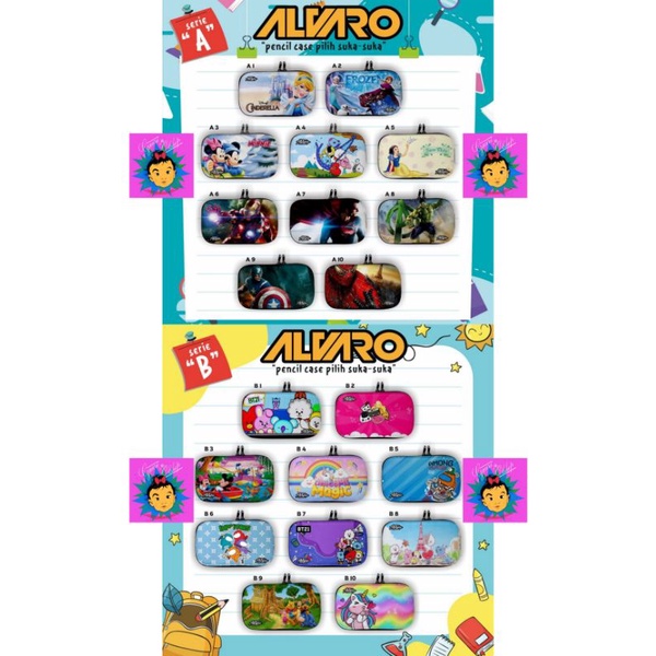 

Pensil Case by Alvaro || Series A & Series B || Tempat Pensil