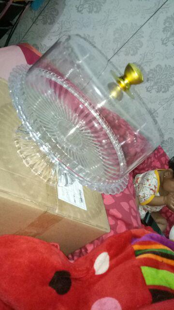 Cake Tray Tempat Kue Transparant Tk 146 Golden Sunkist