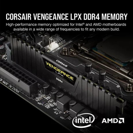 Corsair Memory Vengeance LPX DDR4 16GB CMK16GX4M2C3200C18 (2x8GB) GARANSI RESMI