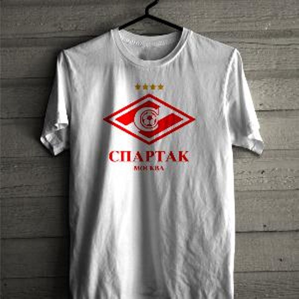 Kaos Spartak Moscow Fans Club Tees Putih Sepak Bola Liga Rusia Distro