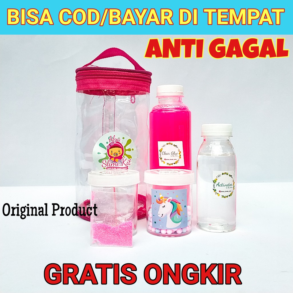  Slime  Kit ANTI GAGAL BONUS EXTRA MAINAN  EDUKATIF Paket 