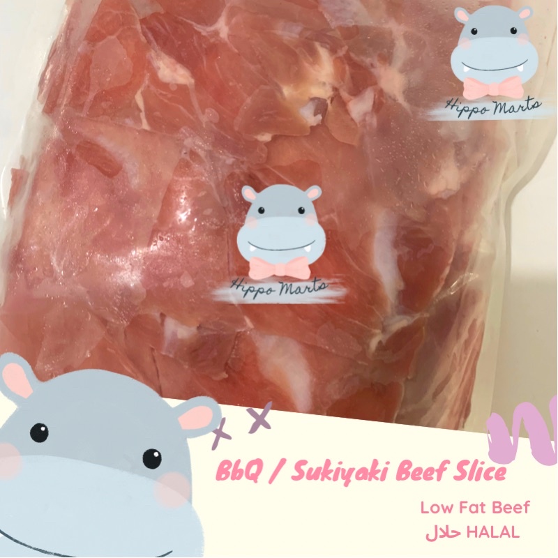 Low Fat Beef / Daging Sukiyaki BBQ Ekonomis