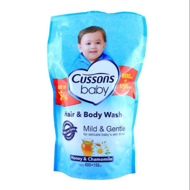 Cussons Baby Hair &amp; Body Wash 600ml+150ml