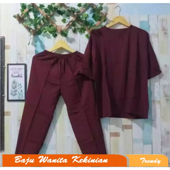Setelan Mama Rossa Terbaru/setelan Andin 2021/setelan Wanita  Andin Murah/baju Wanita Masakini/setel