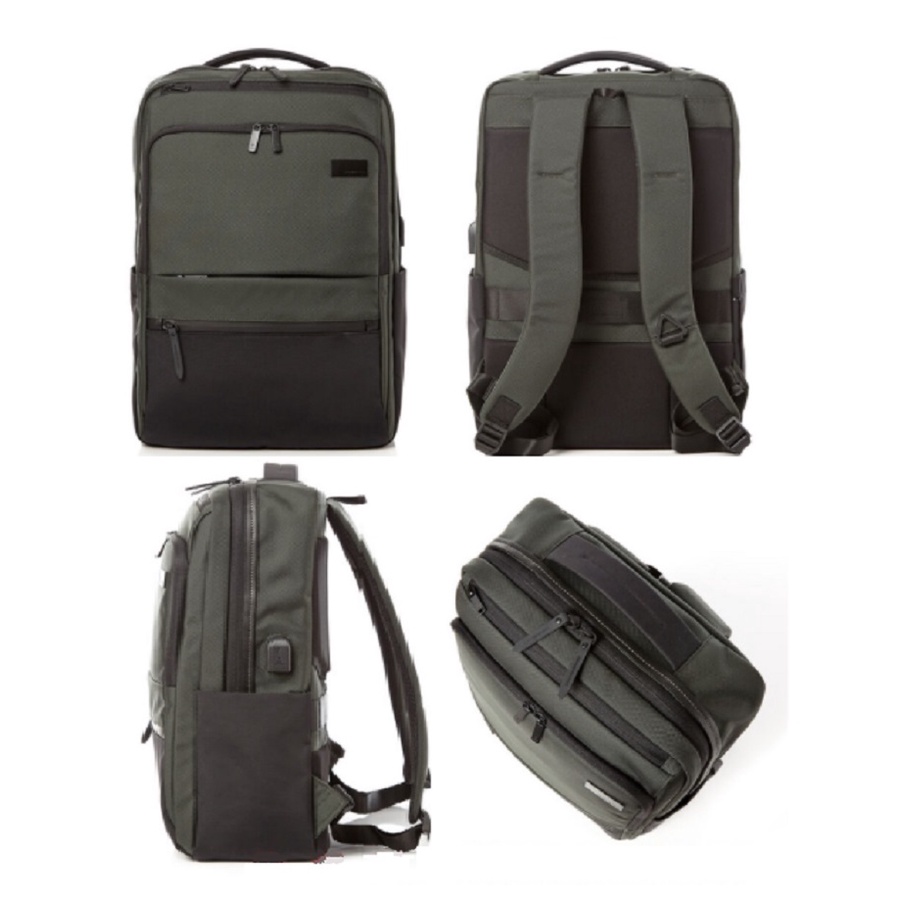 TAS RANSEL SAMSONITE BLUNTES BACKPACK WITH PADDED LAPTOP TAS PUNGGUNG WITH USB CHARGING SLOT