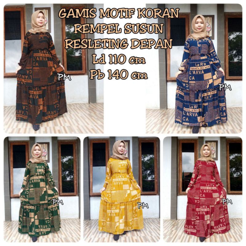 Gamis Kekinian motif Koran