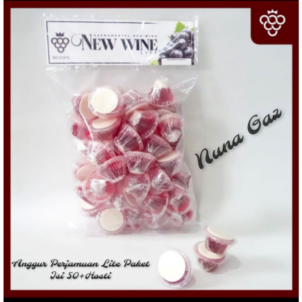 

Minuman Perjamuan Lite Paket Isi 50+Hosti Polos