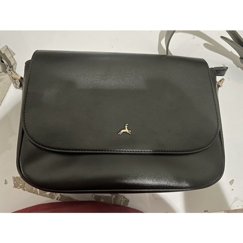 tas selempang sling bag povilo hitam