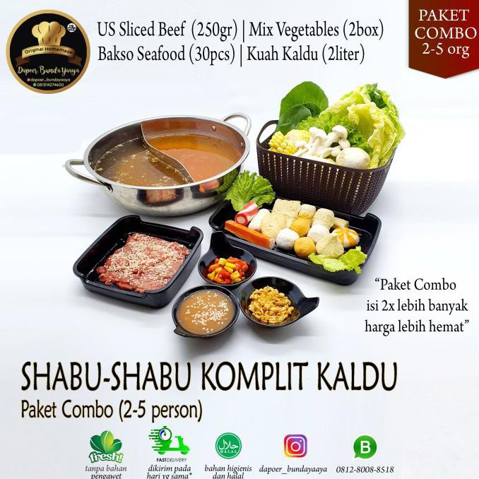 

[[BISA COD]] Paket Shabu Komplit Combo Kuah Kaldu untuk 2-5 orang (Halal Food)