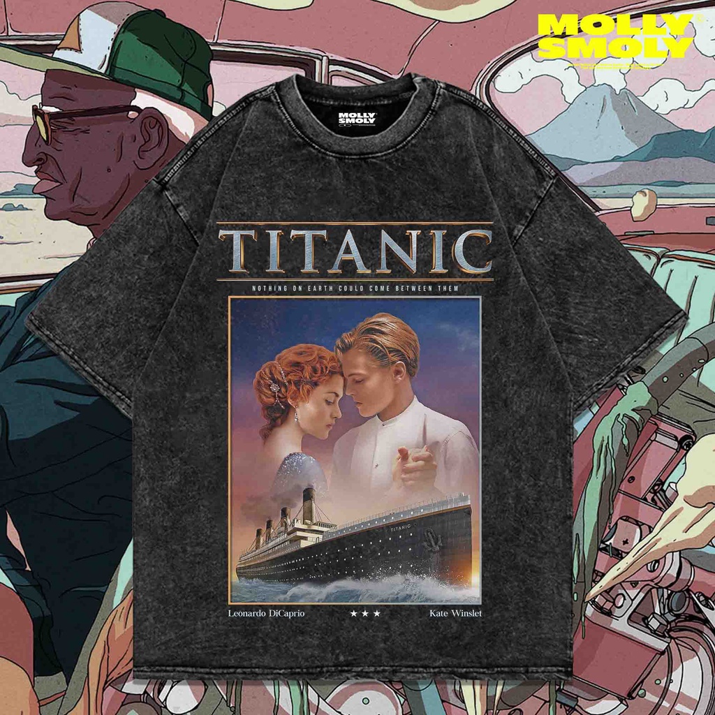 KAOS TITANIC OVERSIZE WASHED T-SHIRT | KAOS OVERSIZE | STONE WASH | VINTAGE | TITANIC