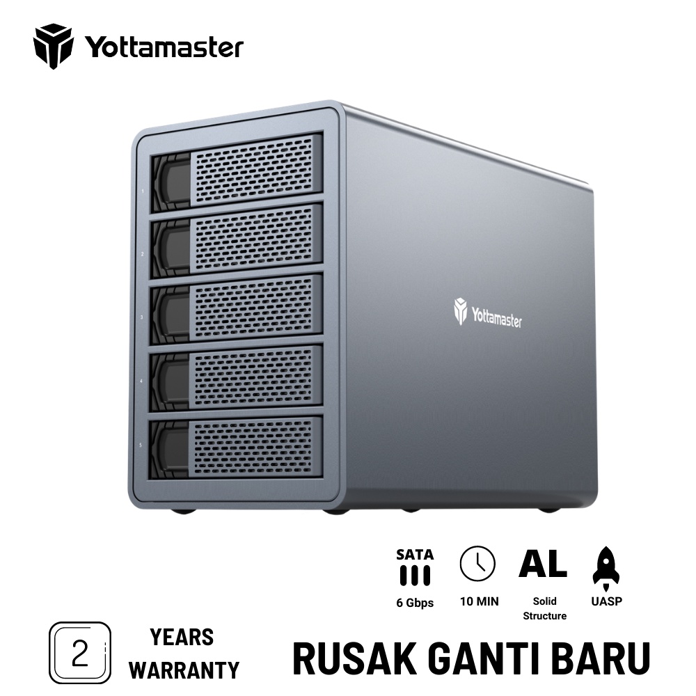 Yottamaster 5 Bay 3.5" RAID Hard Drive Enclosure ( FS5RU3 )