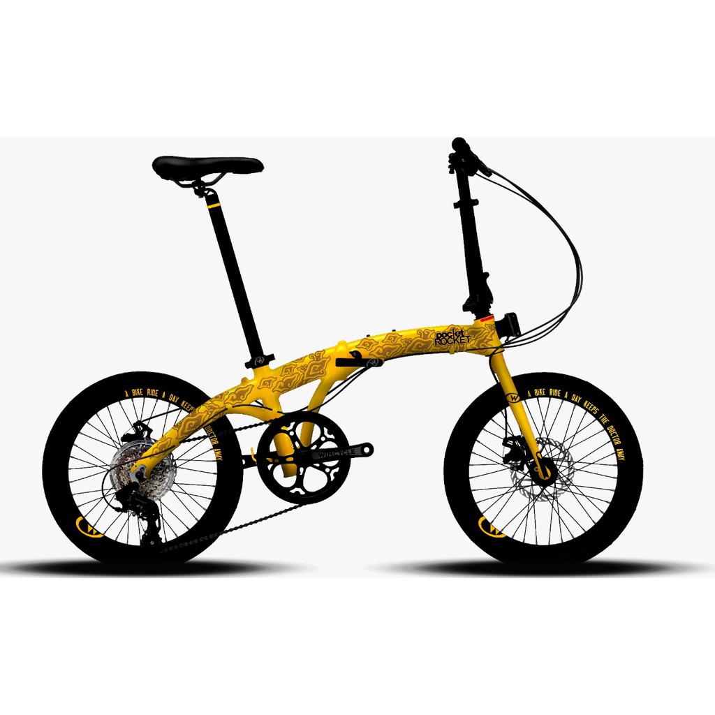 Pocket Rocket Wimcycle Sepeda Lipat Dewasa Anak 8 Speed Nusantara Edition