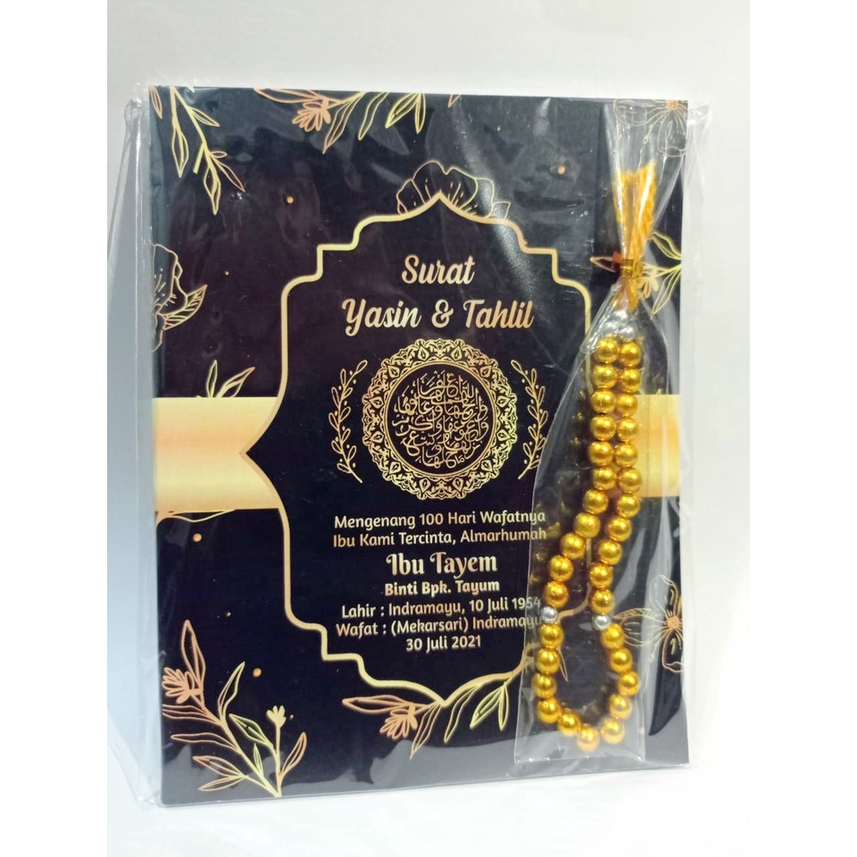 BUKU YASIN 96 HALAMAN, ARAB LATIN DAN TERJEMAHAN +  FOTO FREE TASBIH