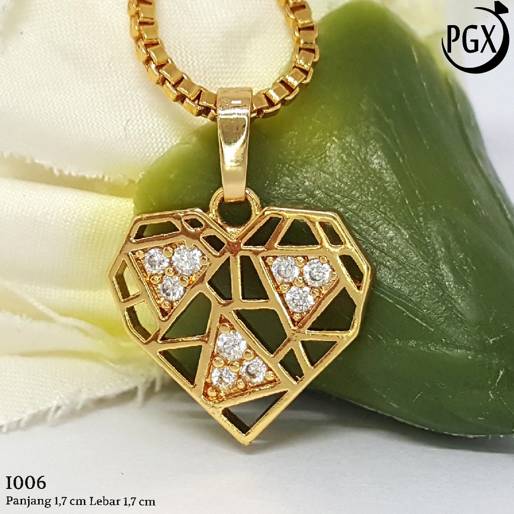 PGX Liontin Kalung Xuping Wanita Aksesoris Fashion Perhiasan Lapis Emas  - I006