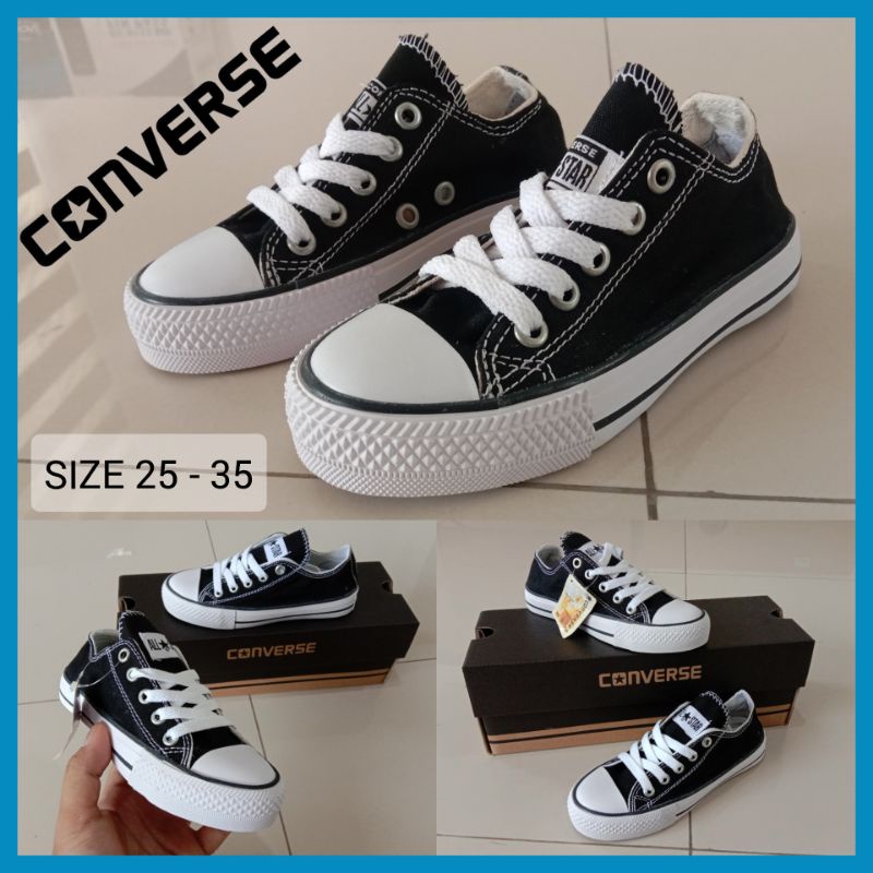 SEPATU ANAK SEKOLAH CONVERSE PAUD TK SD BALITA SIZE 25 - 37 USIA 2.5 - 10 TAHUN / SEPATU ANAK LAKI-LAKI DAN PEREMPUAN KIDS JUNIOR