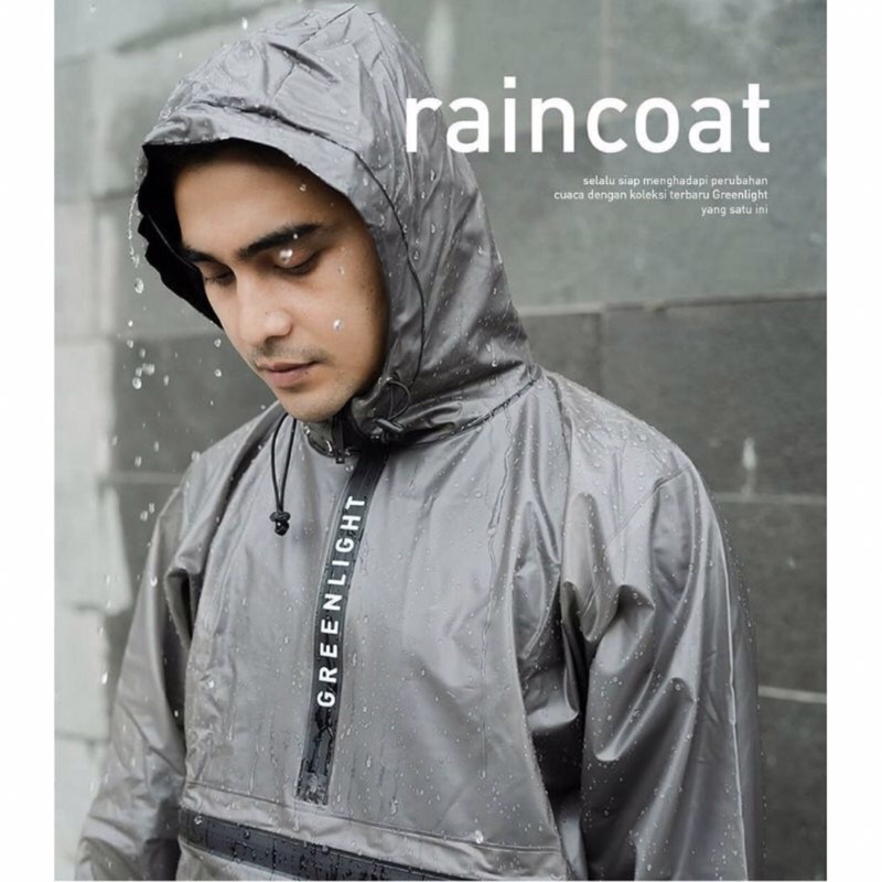 Jas Hujan Antirain Greenlight Hitam size S/M