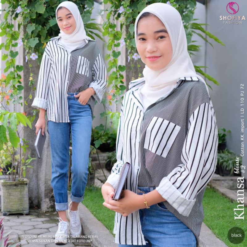 ATASAN KEMEJA REMAJA KHANSA BLOUSE BY SHOFIYA