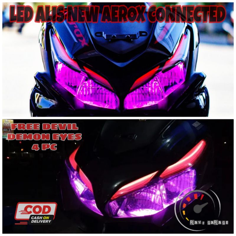 COD sepaket lampu alis lampu led motor yamaha aerox connected aerox 2020 aerox 2021 aerox 2022 free 