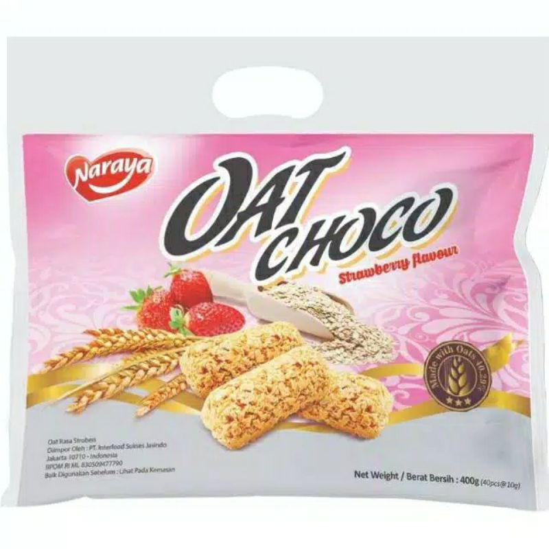 

NARAYA oat strawberry 400g isi 40pc