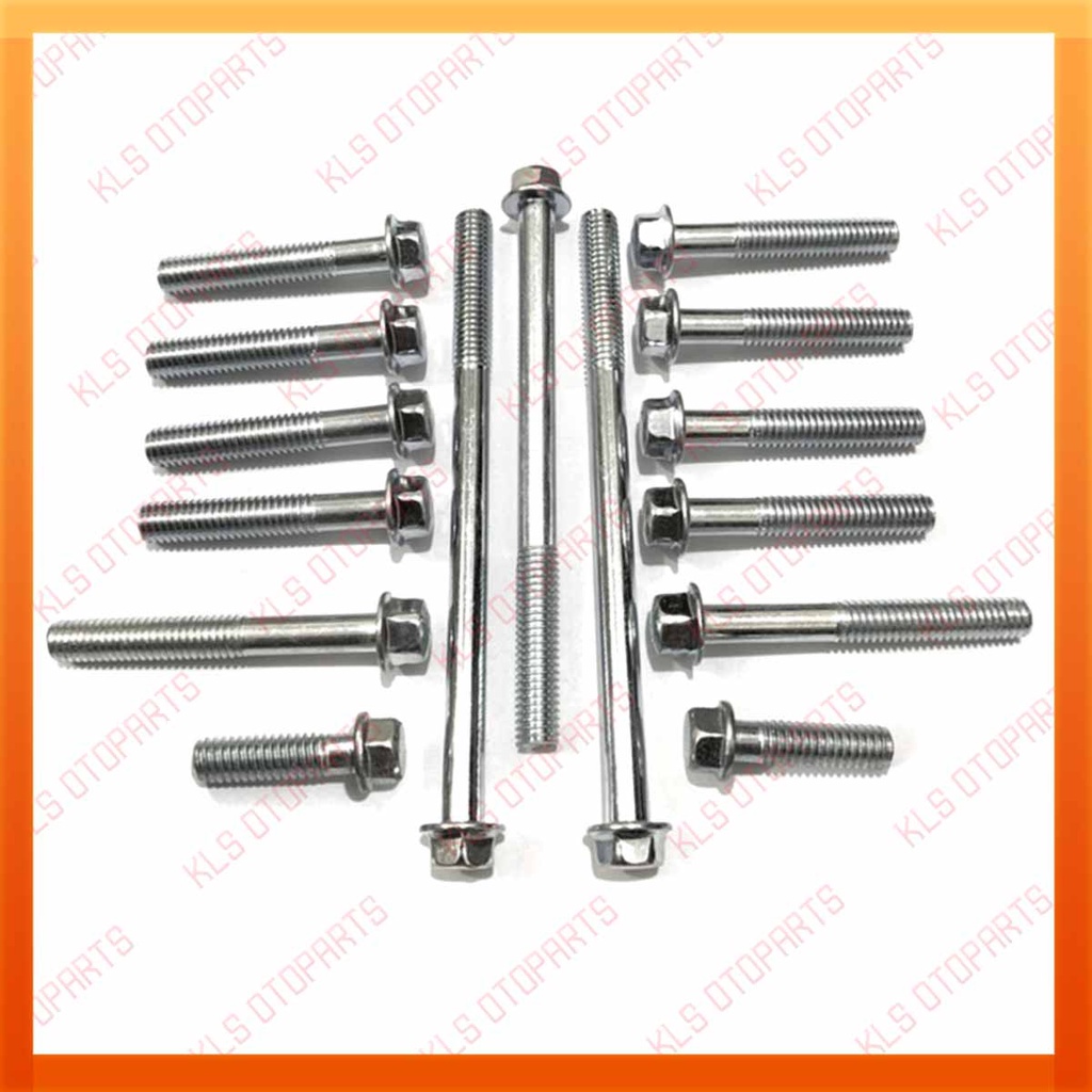 PAKET 1 Set Baut Baud Block  Blok CVt Mesin Yamaha Mio J Fino Soul GT X ride 125 Xeon Kunci T8 M6