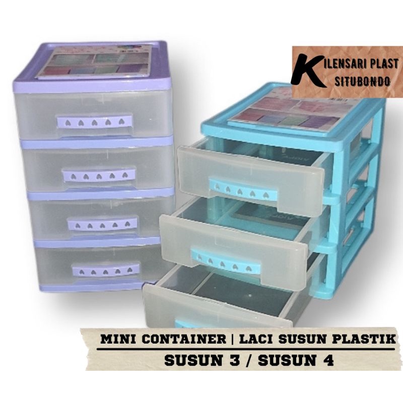 Mini Container Plastik Susun 3/4 | Viola Plast