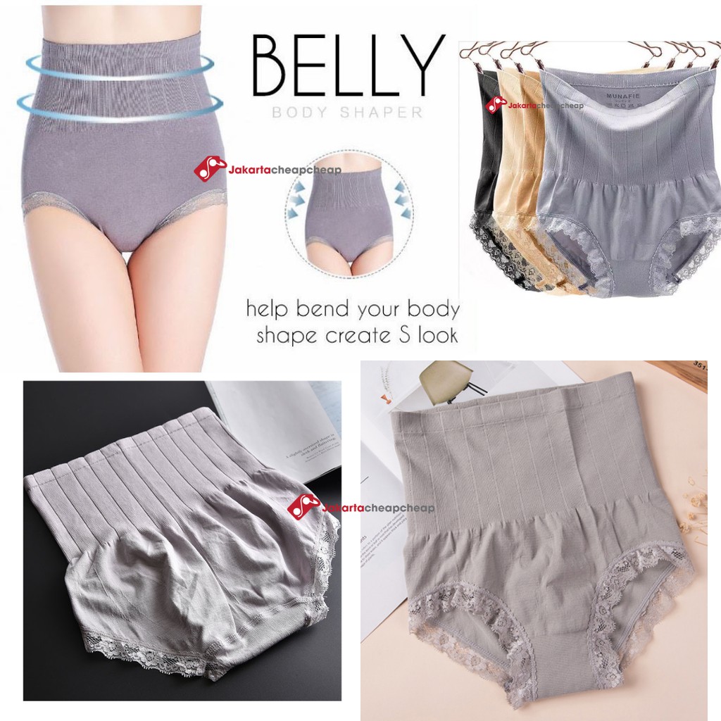 JC073 Munafie Slimming Pants Celana Dalam Wanita Korset Pengecil Perut