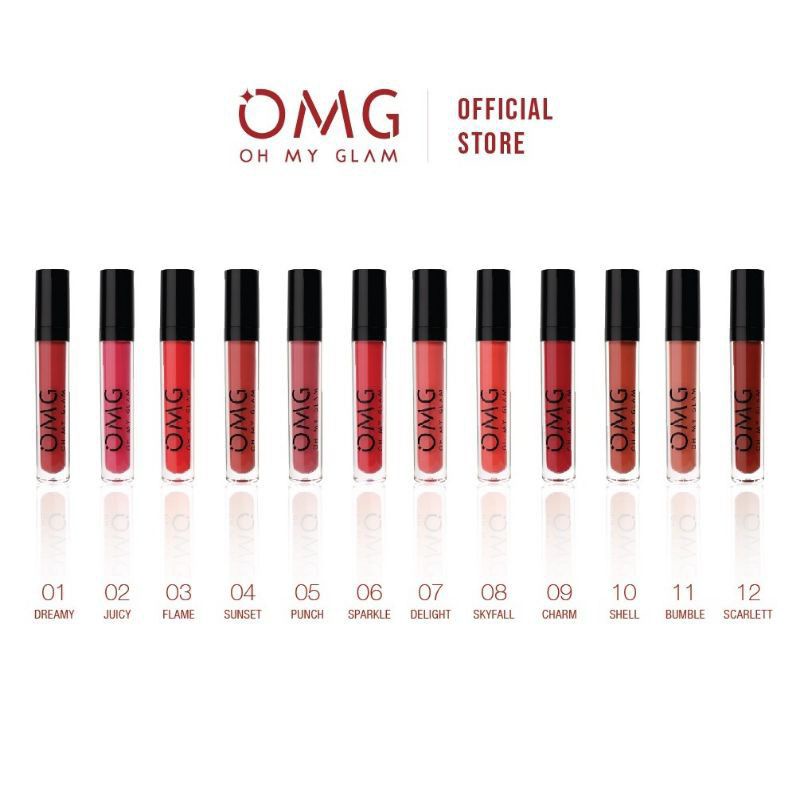 LIPSTIK OMG OH MY GLAM MATTE ORIGINAL 3,5 GRAM BPOM