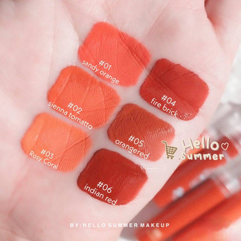 [ORI THAILAND] Drink Water Juice Velvet Matte Lipgloss Longlasting Waterproof
