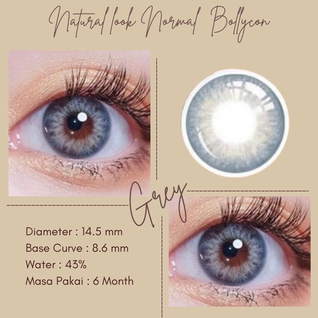 SOFTLENS WARNA NATURAL LOOK NORMAL BOLLYCON