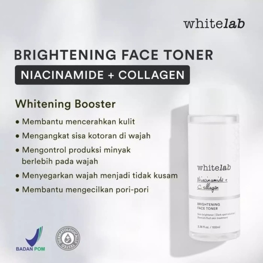 Whitelab Brightening Face Toner Whitening Perawatan Kecantikan Wajah