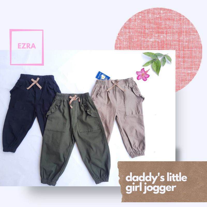 Celana Anak Perempuan Joger Twill Comfort Stretch  1- 9 Tahun