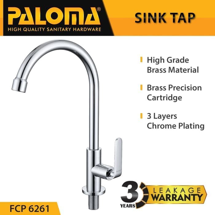 Tap PALOMA FCP 6261 Keran Kran Air Dingin Sink Wastafel Dapur