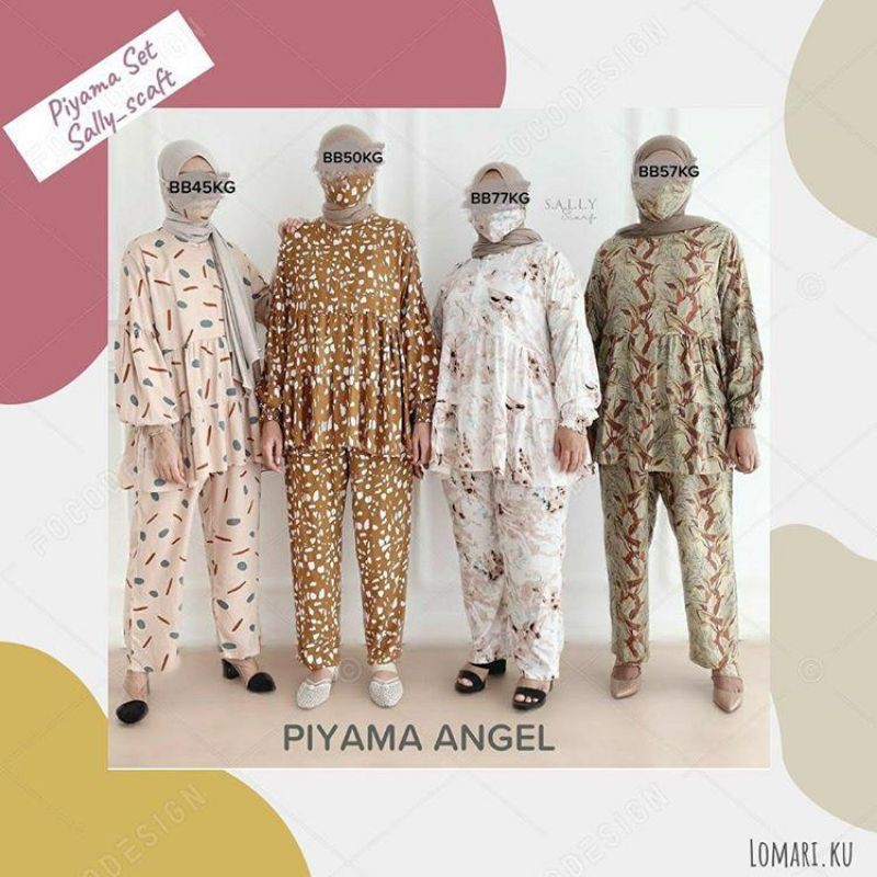 Piyama set sally_scarf. Model Radinka, Alice